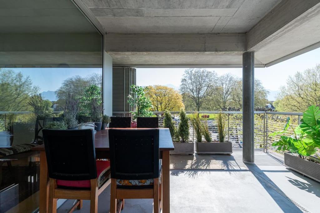 Lakeside-Apartment-1 Grand Appartement Familial Avec 2 Terrasses Et Vue Panoramique Vevey Esterno foto