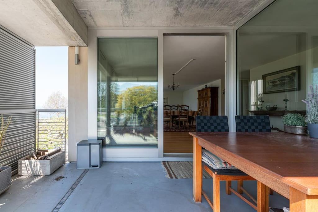 Lakeside-Apartment-1 Grand Appartement Familial Avec 2 Terrasses Et Vue Panoramique Vevey Esterno foto